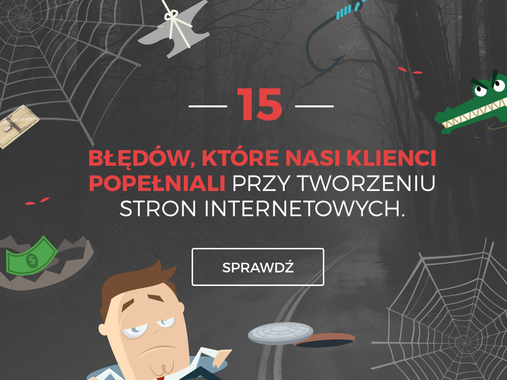 15 błedów przy tworzeniu stron internetowych