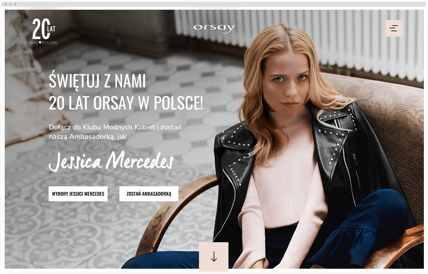 Jessica Mercedes na 20 lecie Orsay Polska